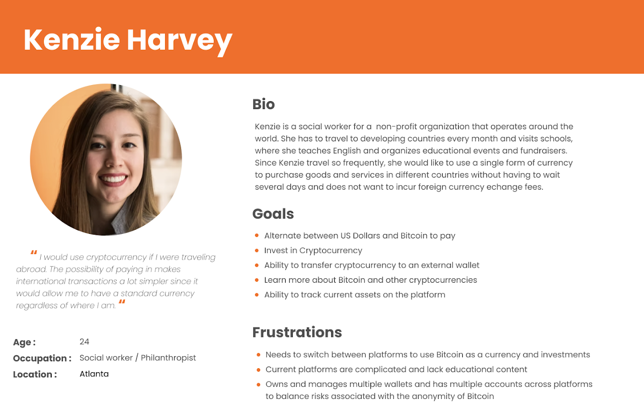 Persona for Kenzie Harvey